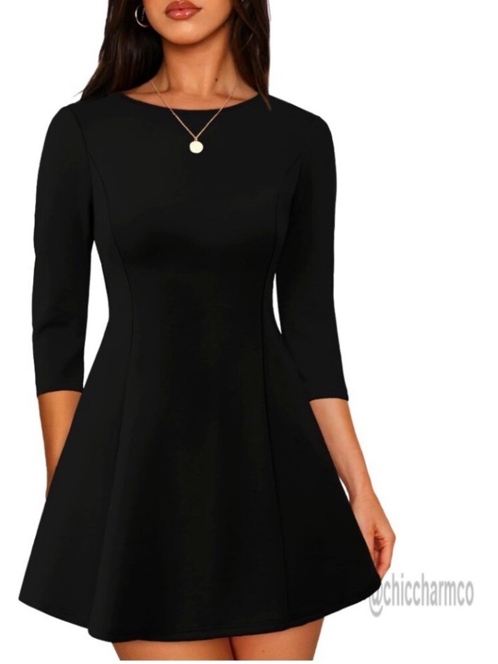 💕 8 Vintage French Connection 3/4 Sleeve A-Line Dress 💕 3/$30 SALE!